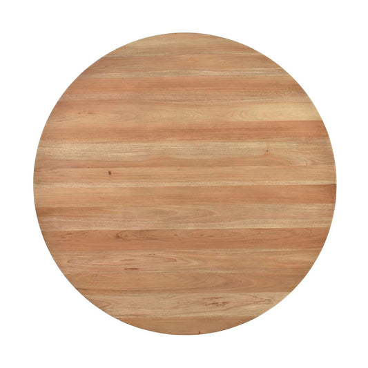 Table à manger ronde sur piédestal de 60 po - Finition bois fruitier