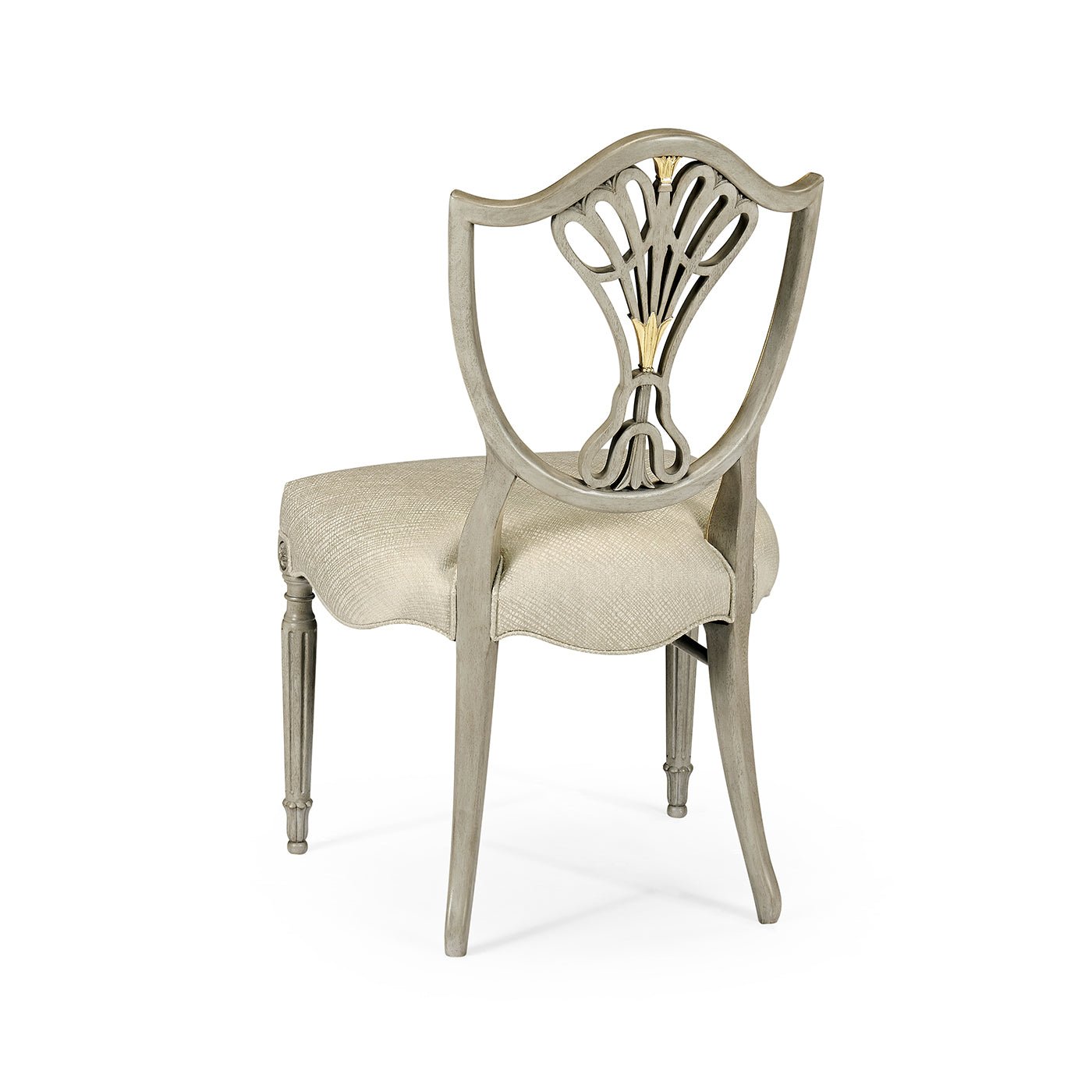 Antique Style Shield Back Dining Side Chair