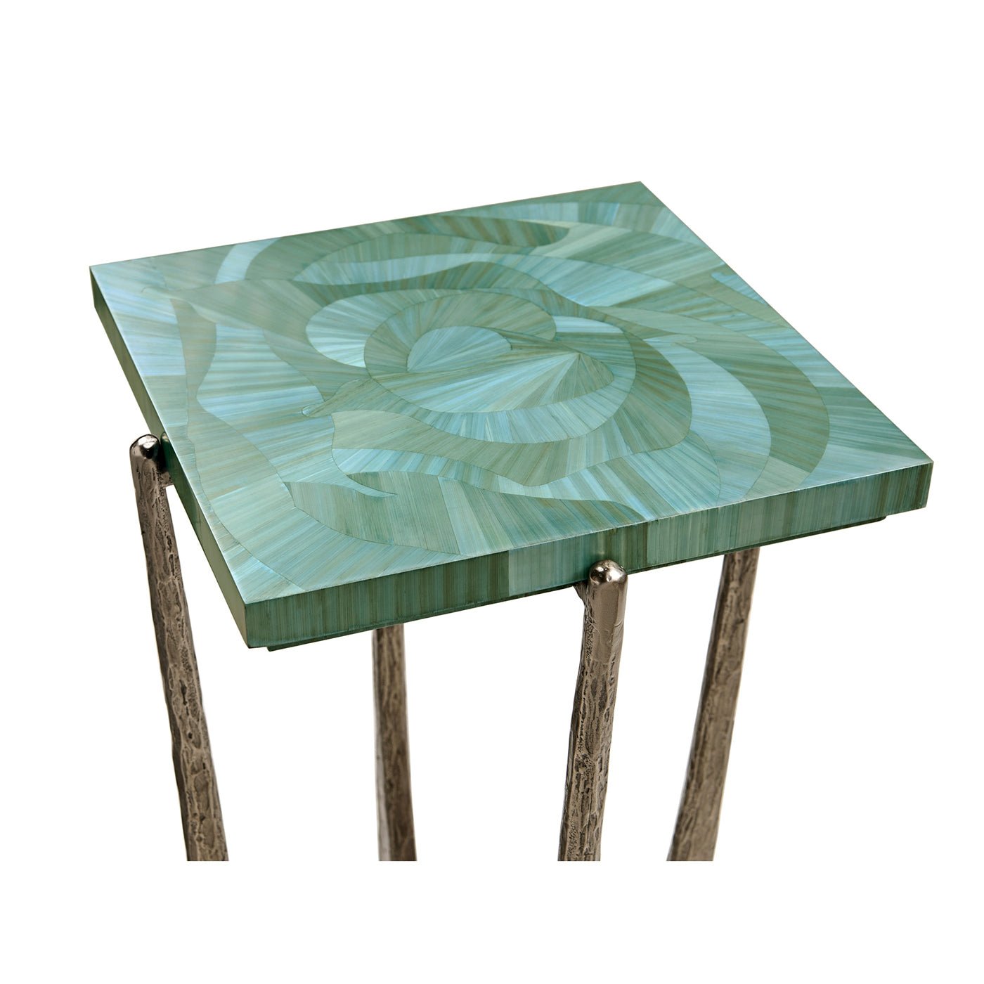 Aqua Mist Square Accent Table