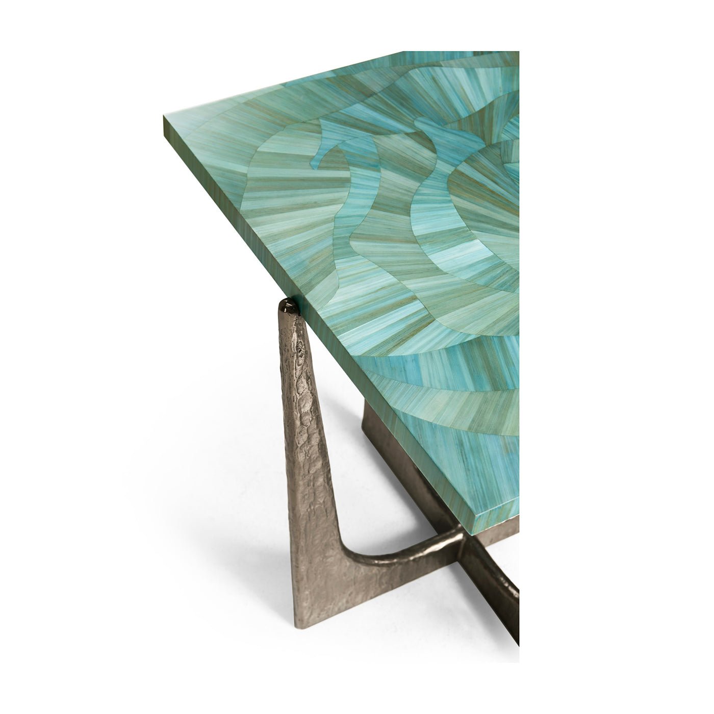 Aqua Mist Square End Table