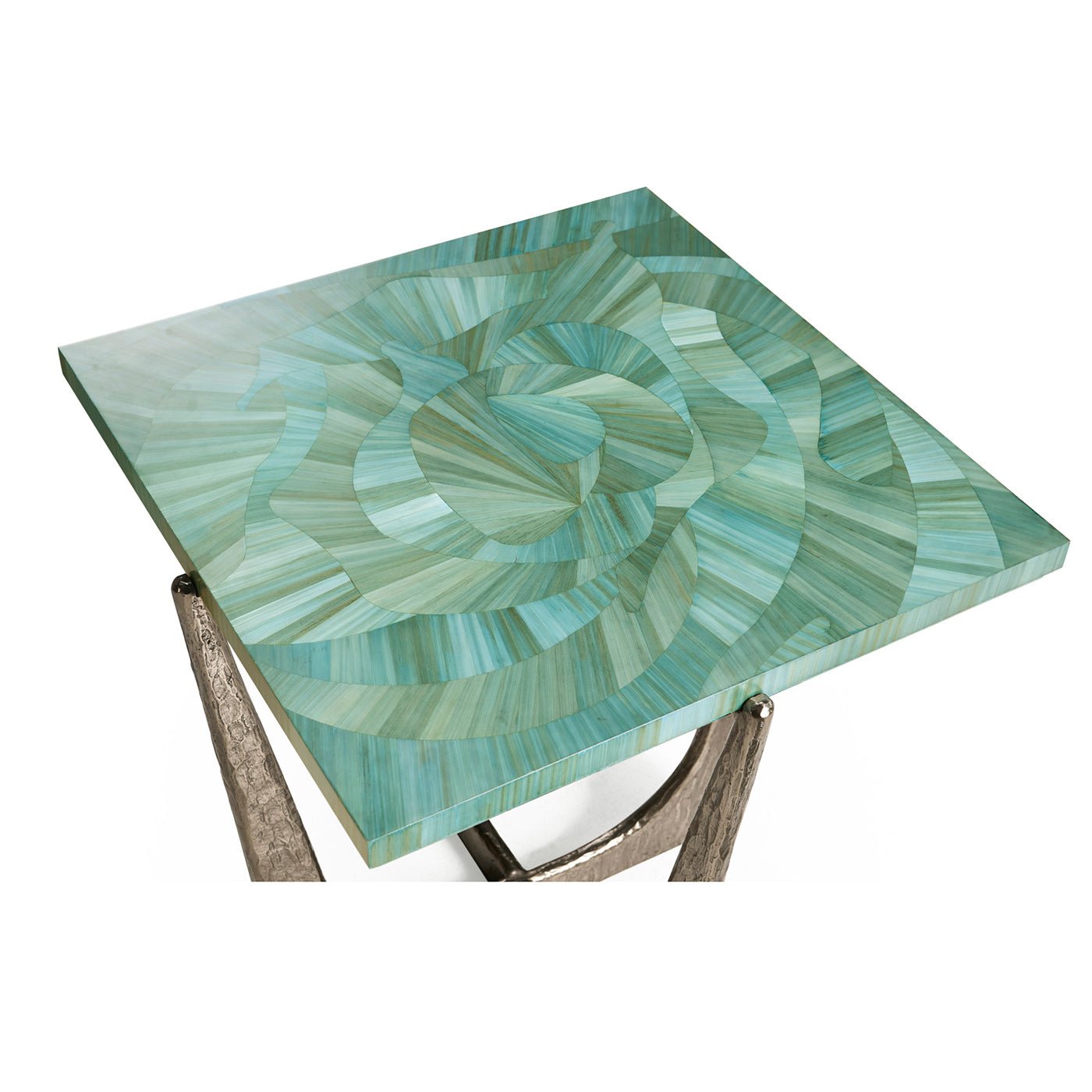 Aqua Mist Square End Table