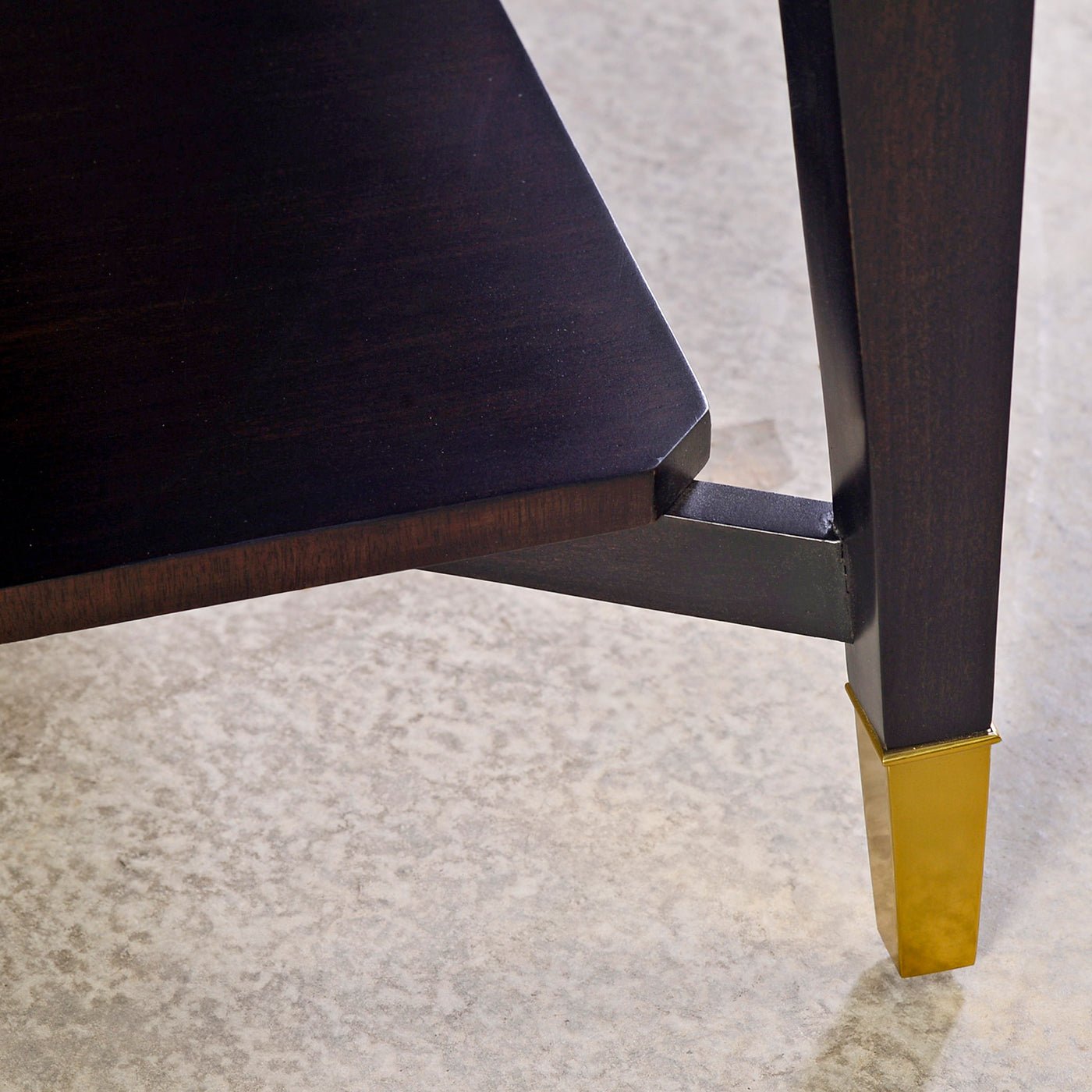 Table basse Art déco en ronce de noyer