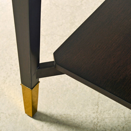 Table d'appoint Art déco en ronce de noyer