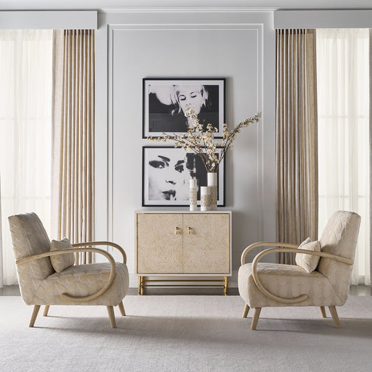 Armoire à deux portes Hollywood Regency