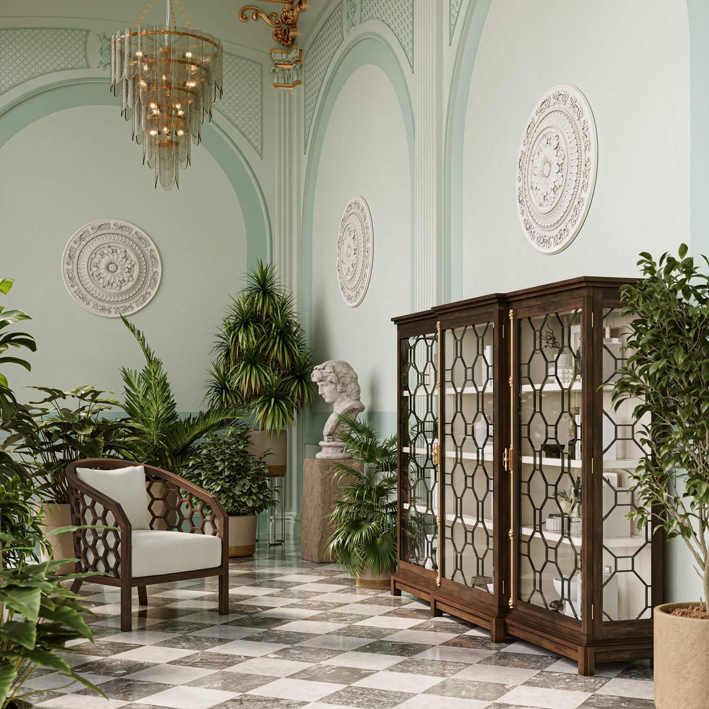 Vitrine Chippendale
