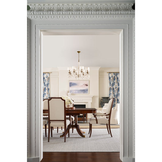 Fauteuil de salle à manger rembourré classique