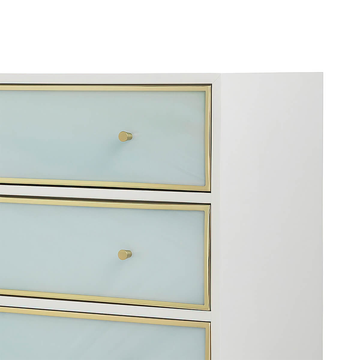 Table de chevet en verre de mer côtière