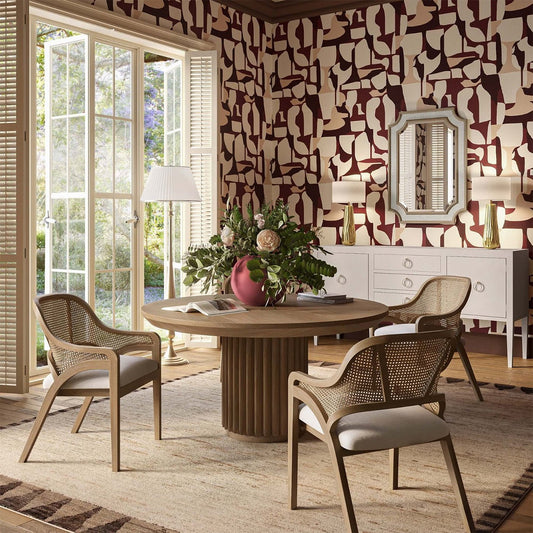 Buffet moderne concave - Lin crème