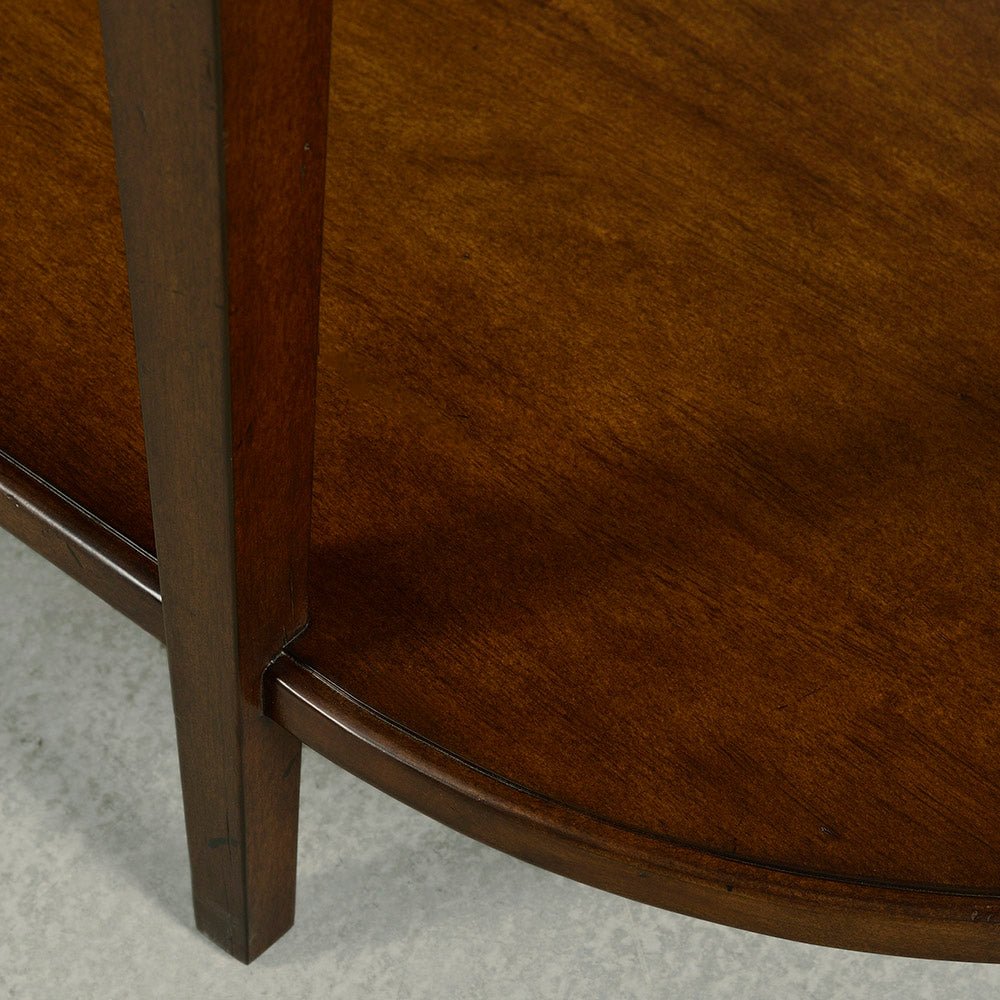 Console traditionnelle en bois foncé