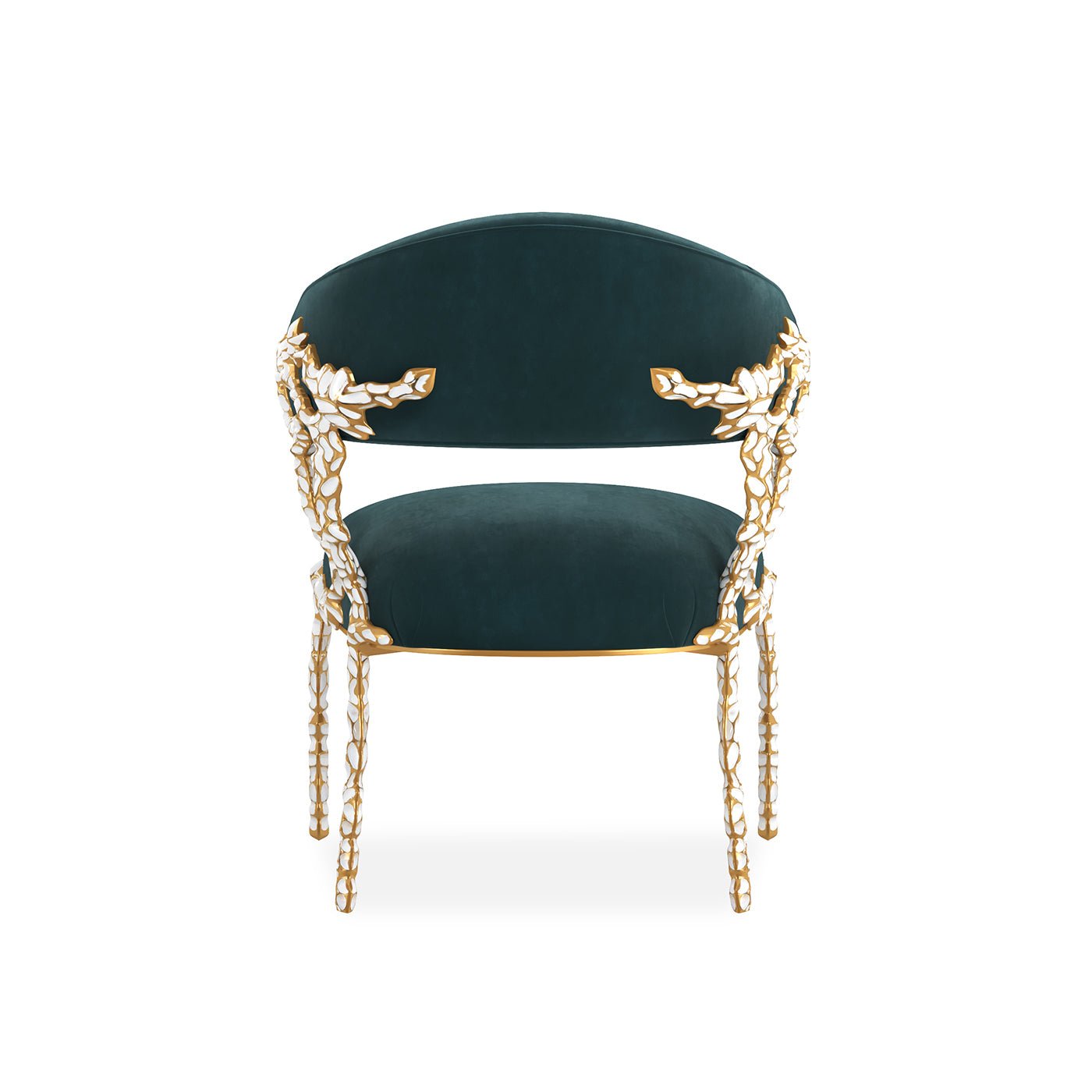 Dazzling Modern Chair Blue Velvet