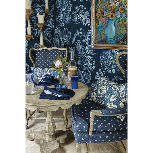 Table d'appoint ronde en chêne grisé anglais