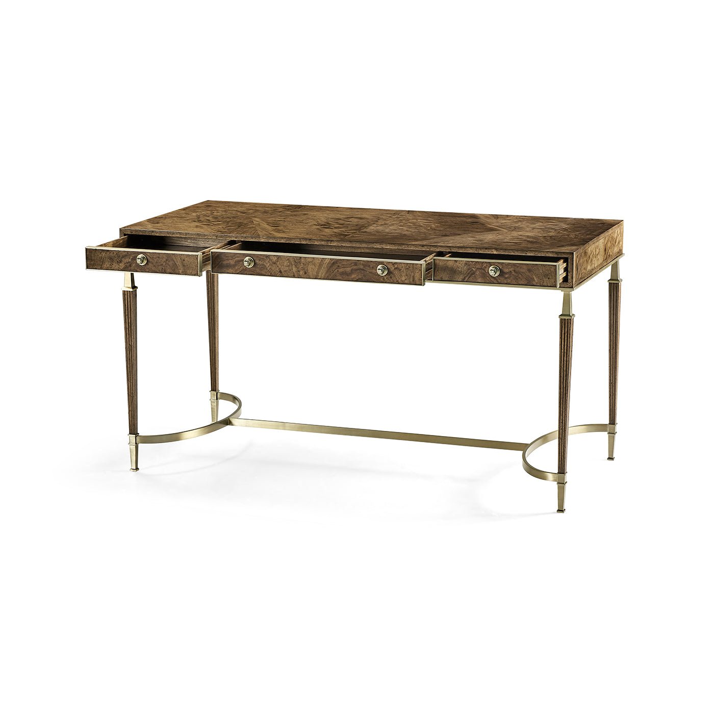 European Mid Century Walnut Desk