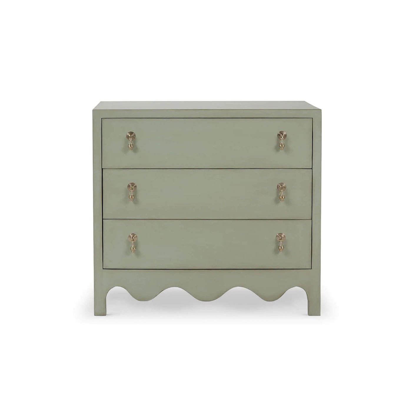 Commode de chevet vert fenouil