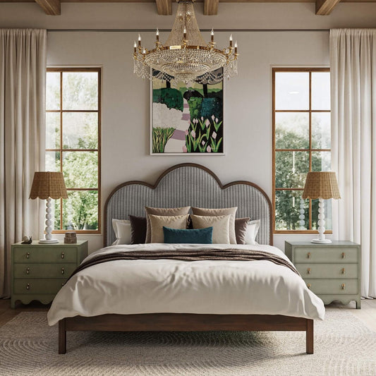 Commode de chevet vert fenouil