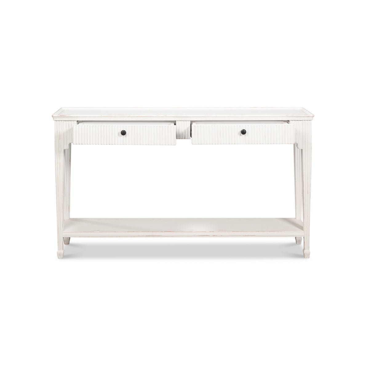 Console peinte de style campagnard français
