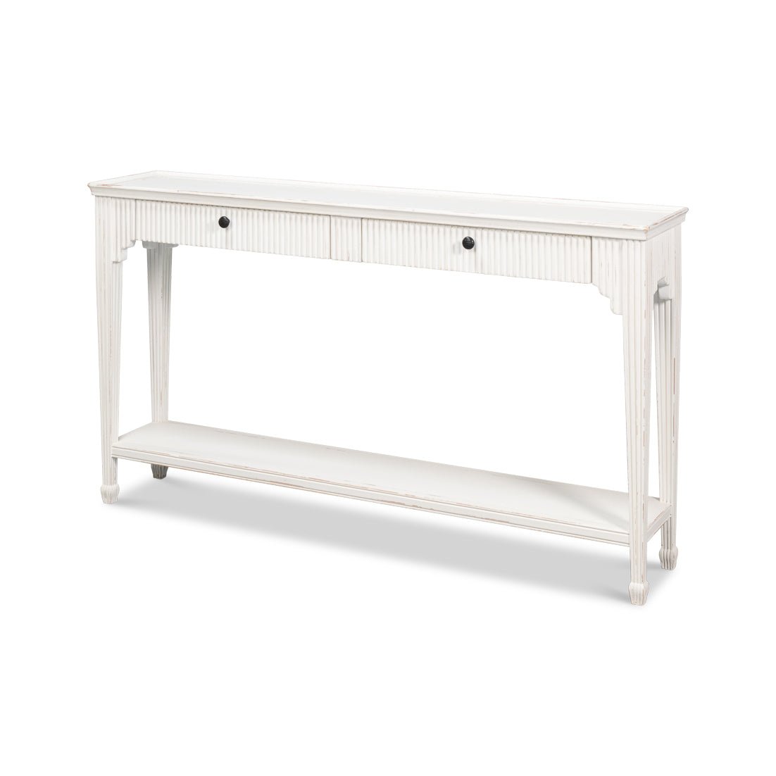 Console peinte de style campagnard français