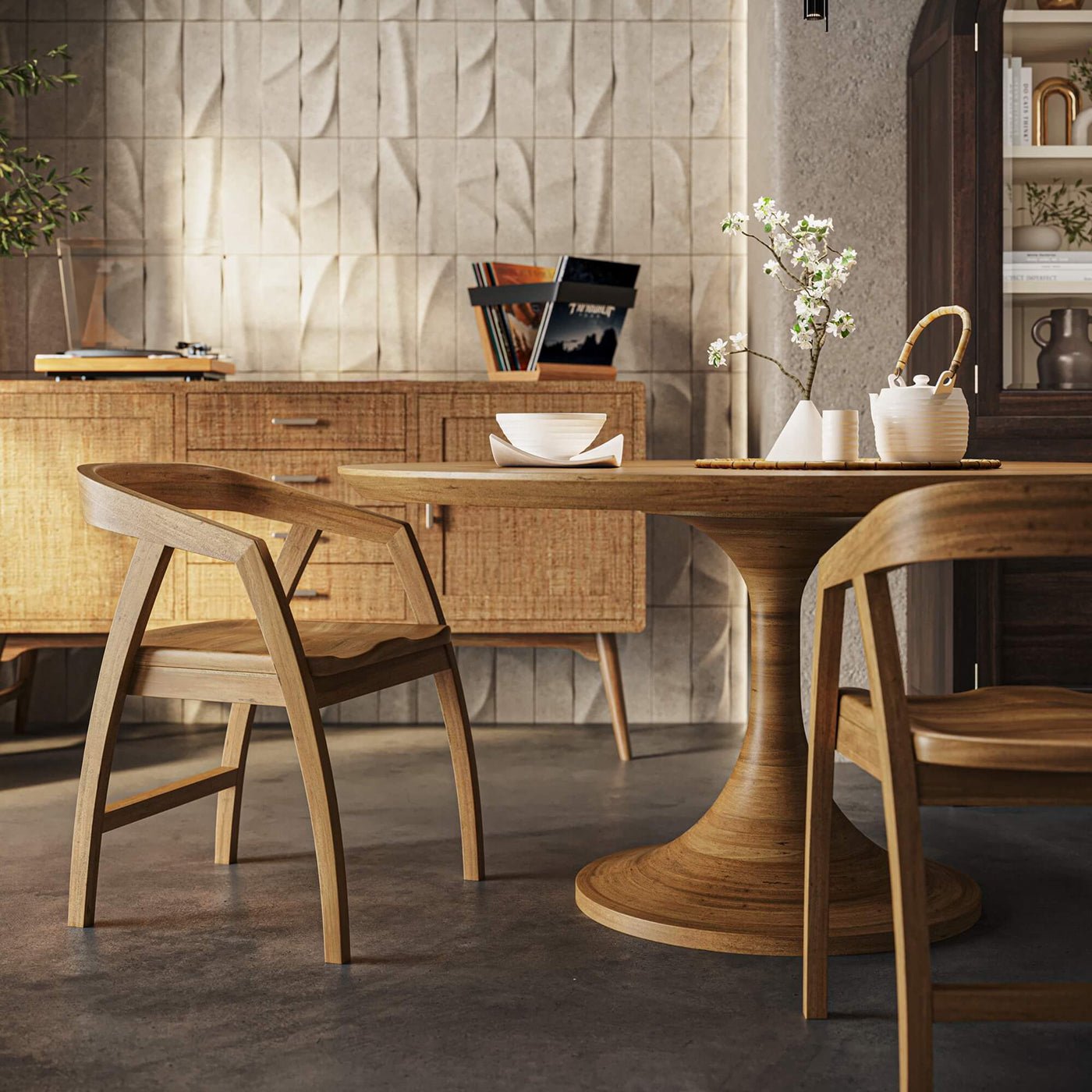 Table à manger tulipe moderne française