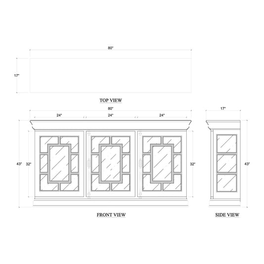 Crédence provinciale française en bois fruitier