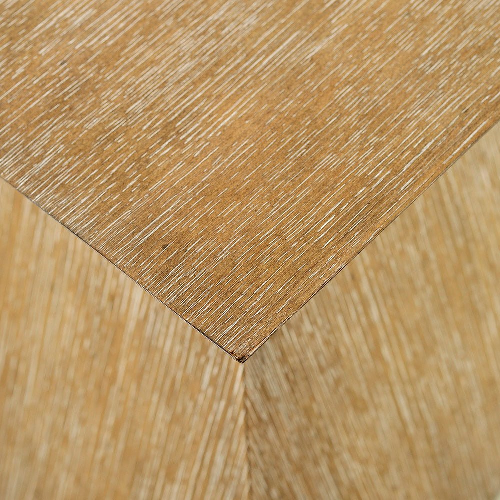 Table basse à piédestal géométrique (ensemble de 2)