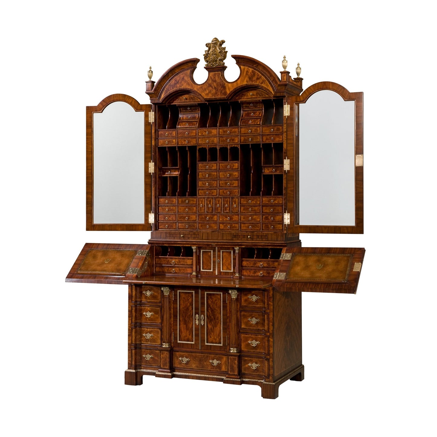 George II Mahogany Secretary Bookcase