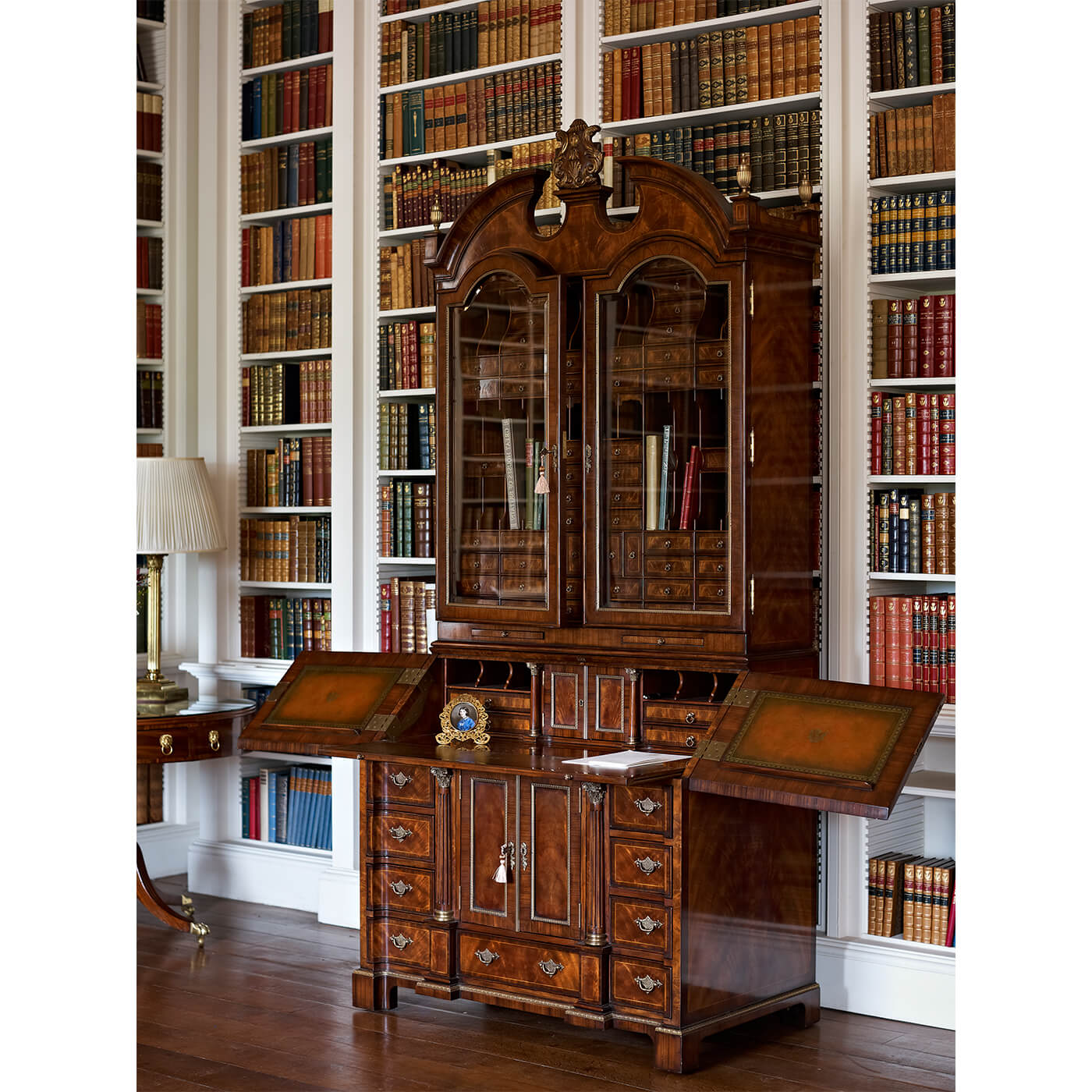 George II Mahogany Secretary Bookcase