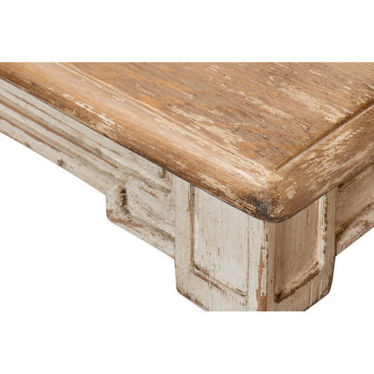 Table de salle à manger provinciale française grise