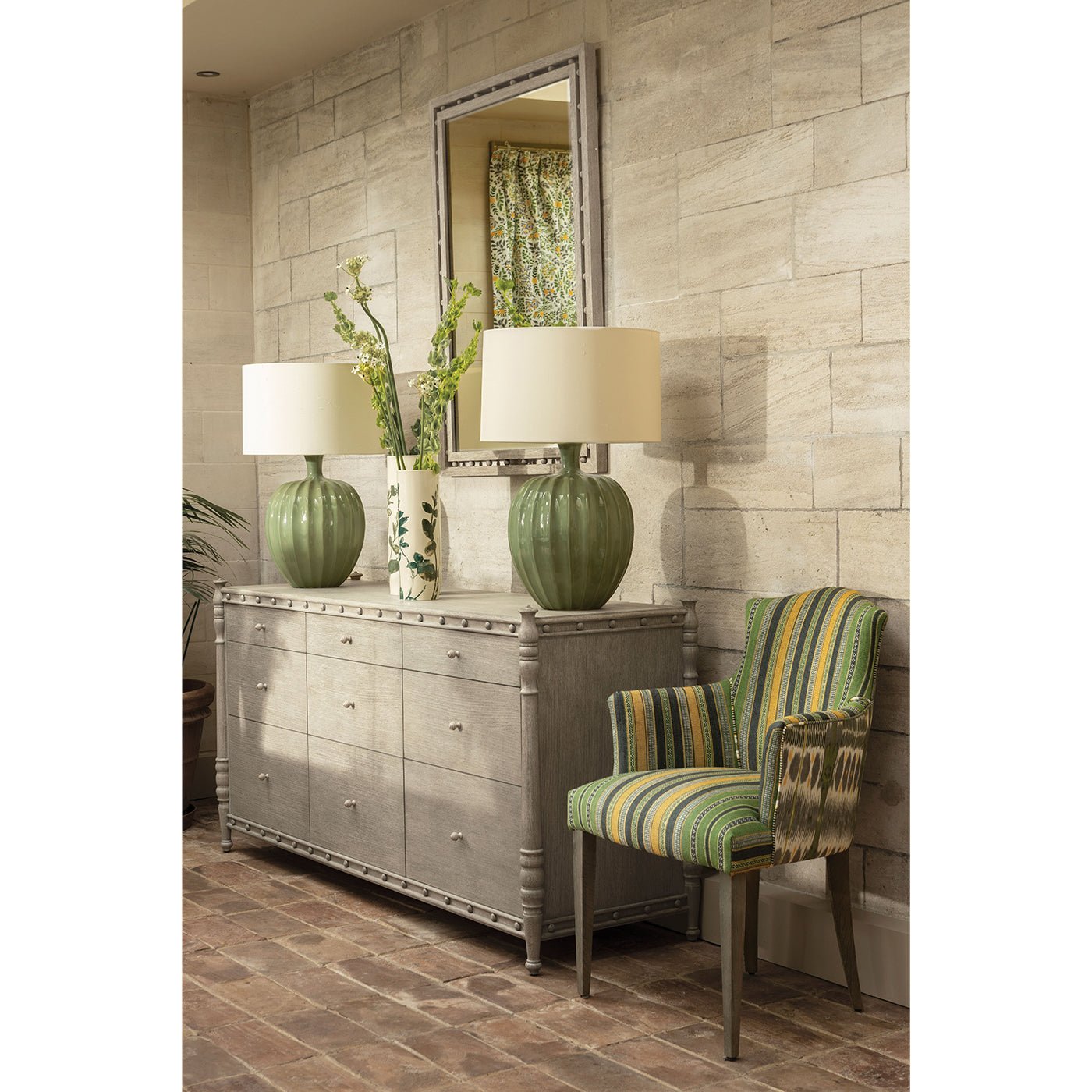 Greyed Oak Mirror