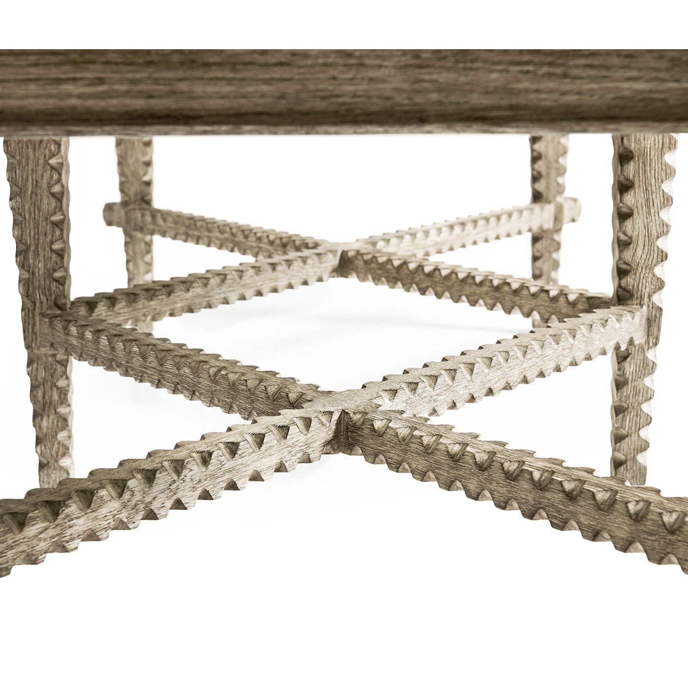 Greyed Oak Rustic Coffee Table