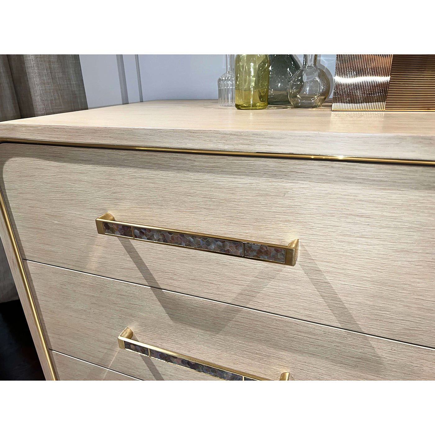 Commode Hollywood Regency - Bois clair