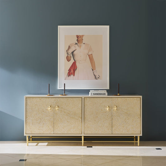 Armoire à quatre portes Hollywood Regency