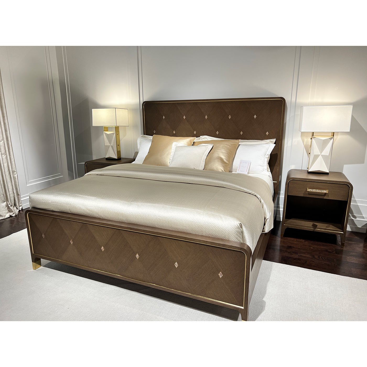 Lit King Size Hollywood Regency