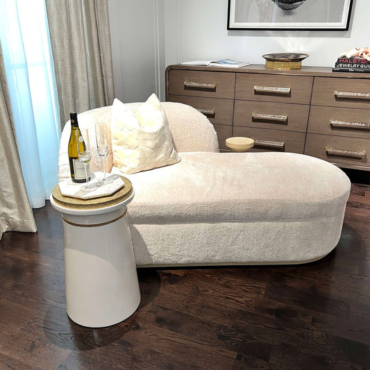 Table d'appoint ronde Hollywood Regency