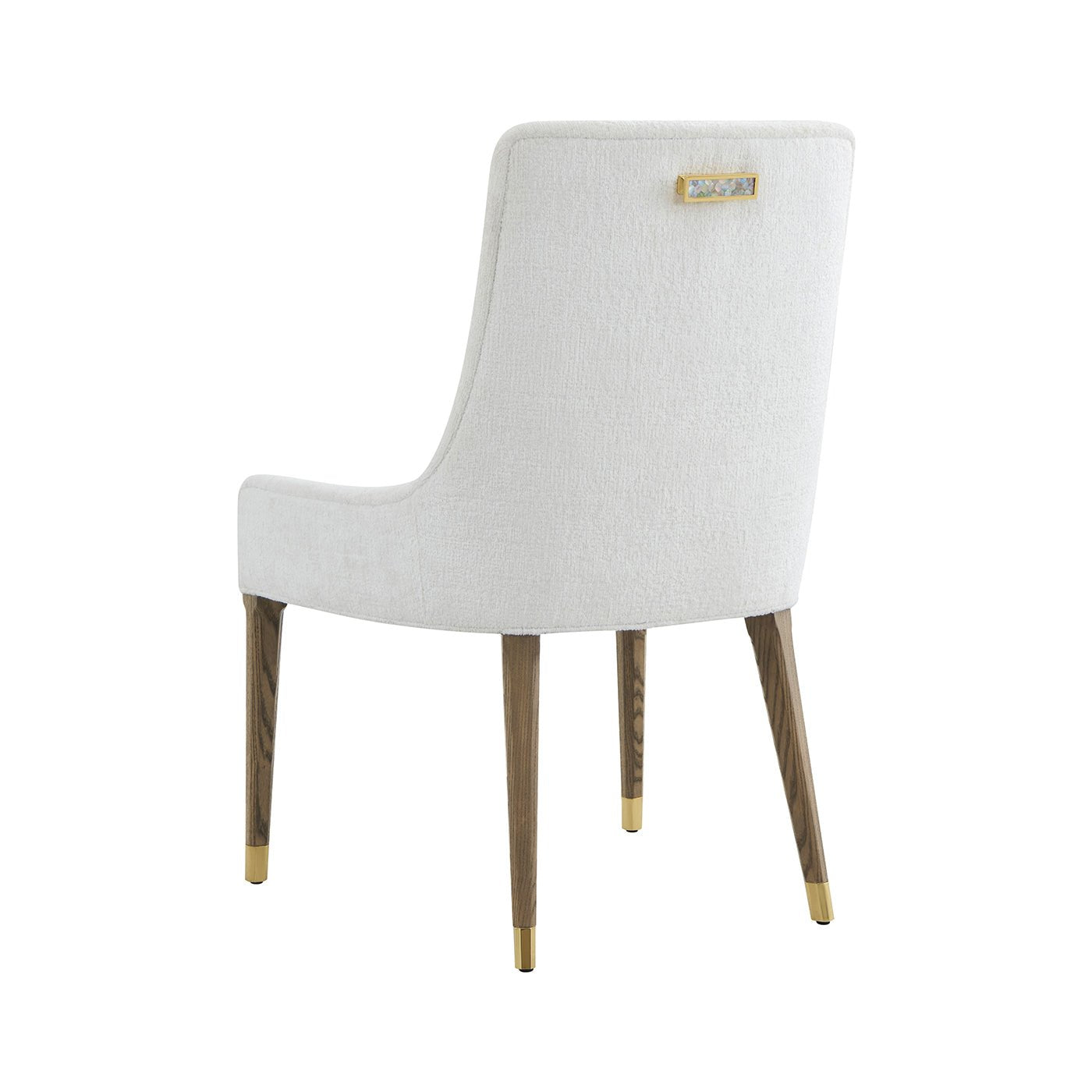Chaise de salle à manger rembourrée Hollywood Regency