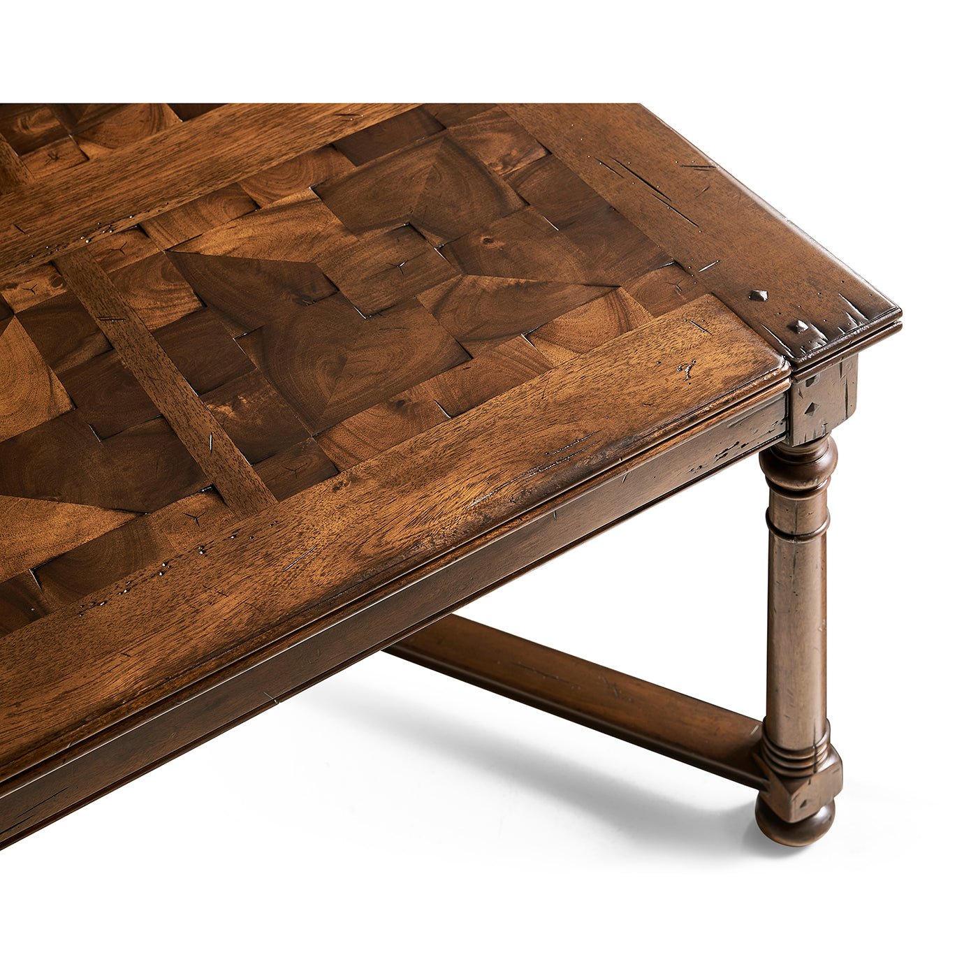 Jacobean Walnut Rectangular Coffee Table