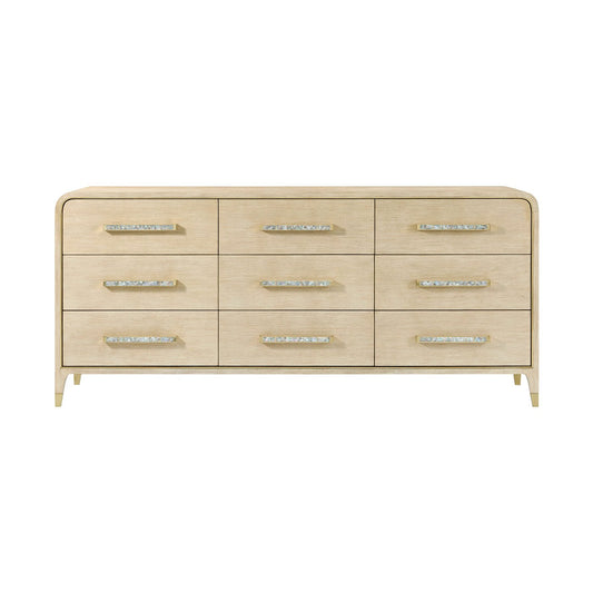 Grande commode Hollywood Regency - Finition claire