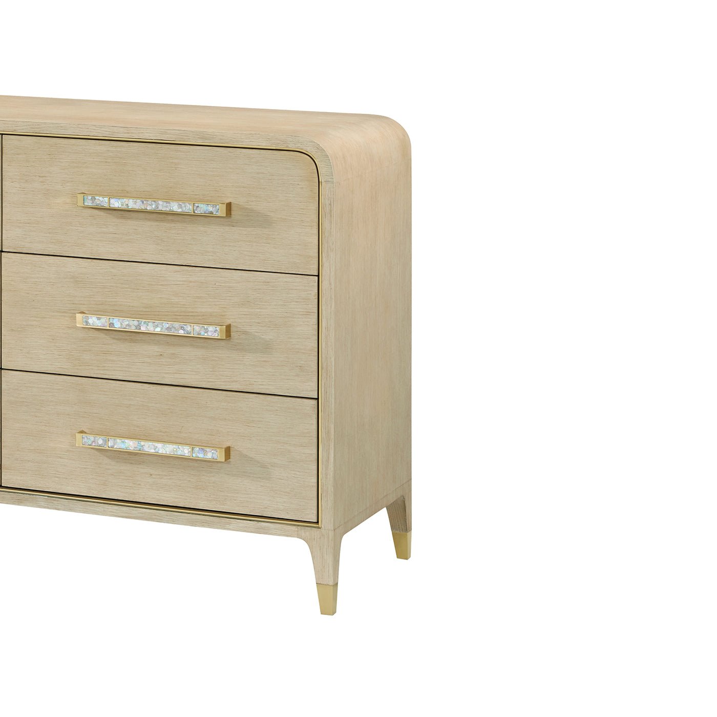 Grande commode Hollywood Regency - Finition claire