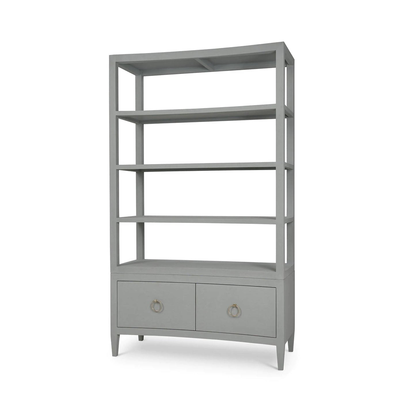 Grande étagère enveloppée de lin - Bleu pâle
