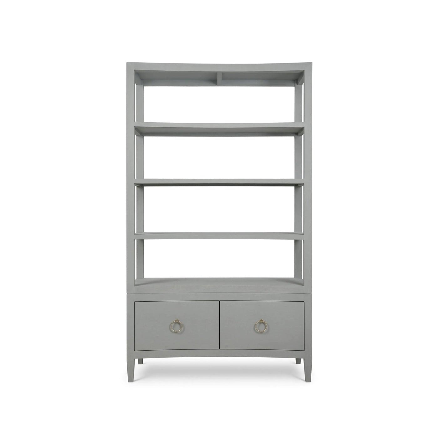 Grande étagère enveloppée de lin - Bleu pâle
