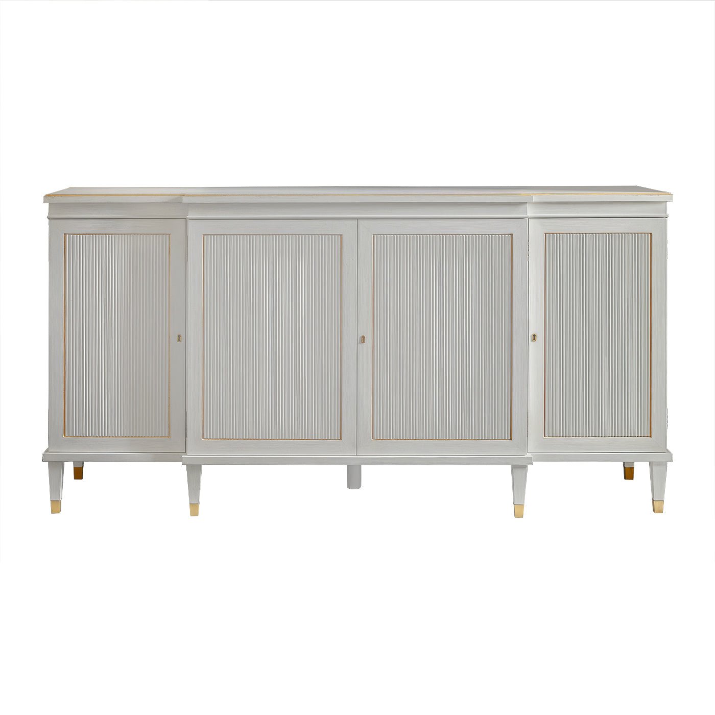 Large Regency Parcel Gilt Credenza