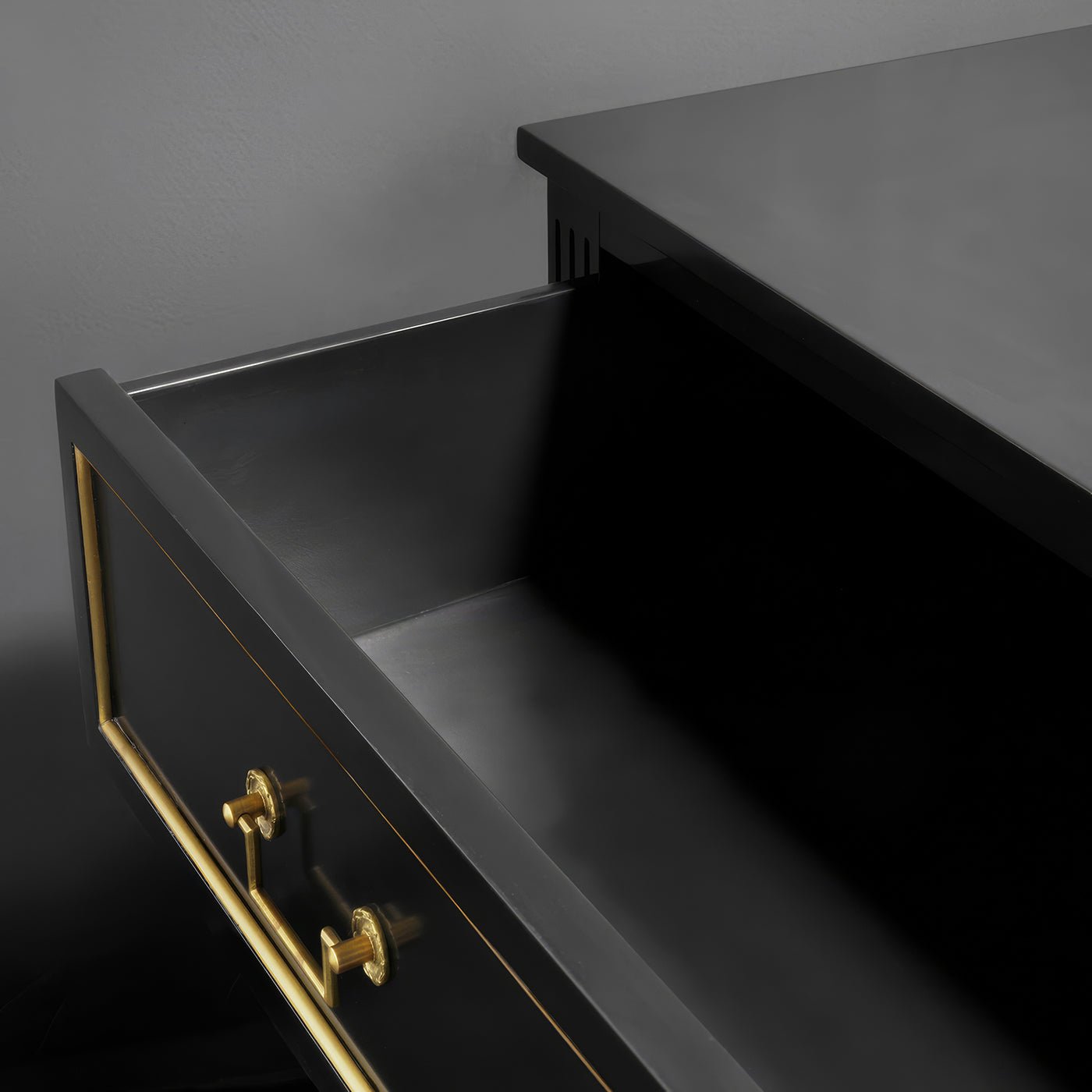 Louis XVI Black Painted Dresser