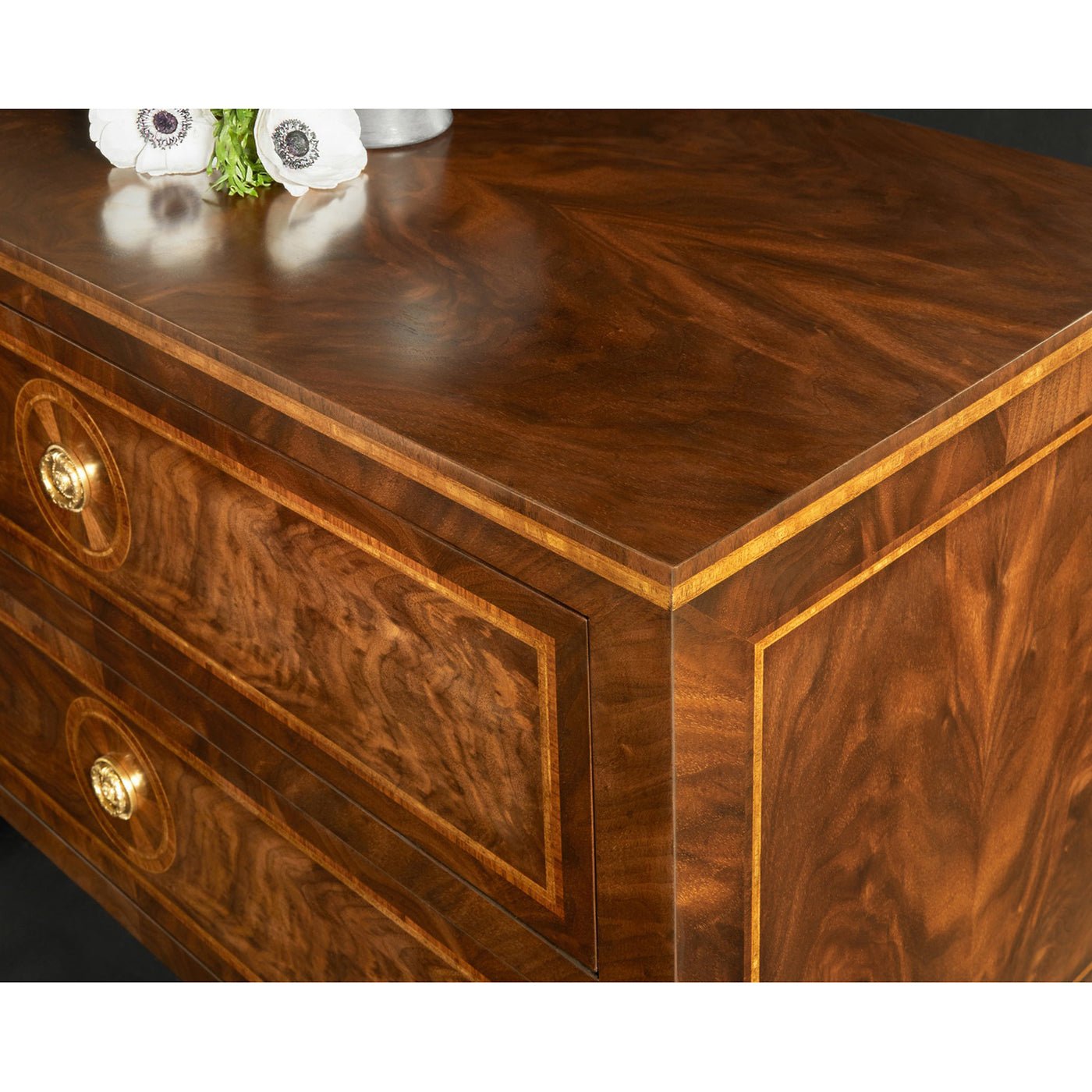 Louis XVI Style Inlaid Bedside Chest