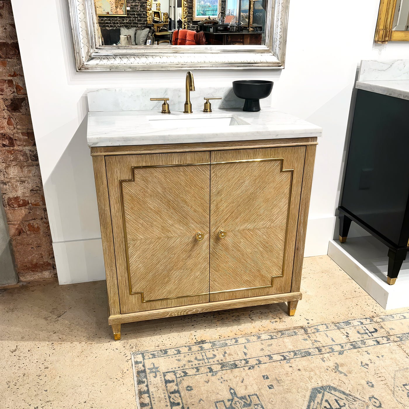 Mid Century Oak Bathroom Vanity