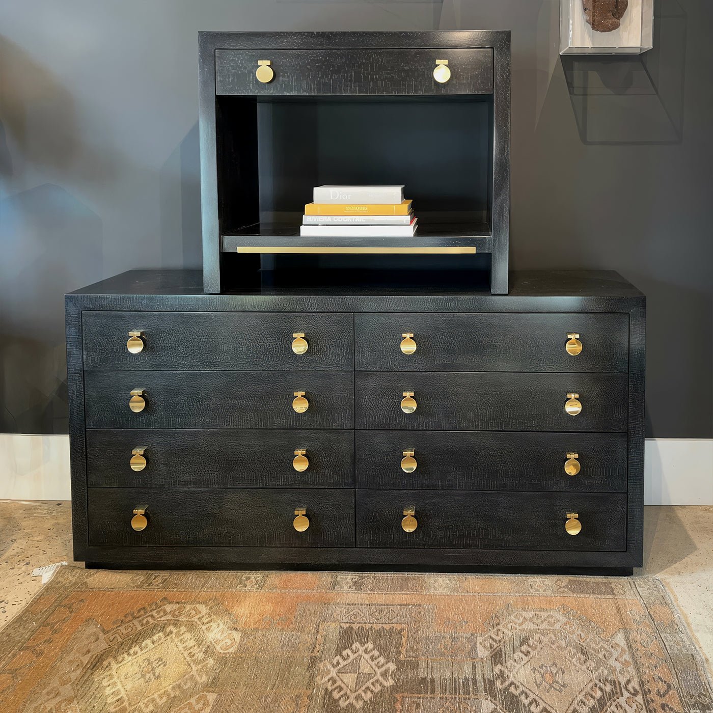 Modern Black Nightstand