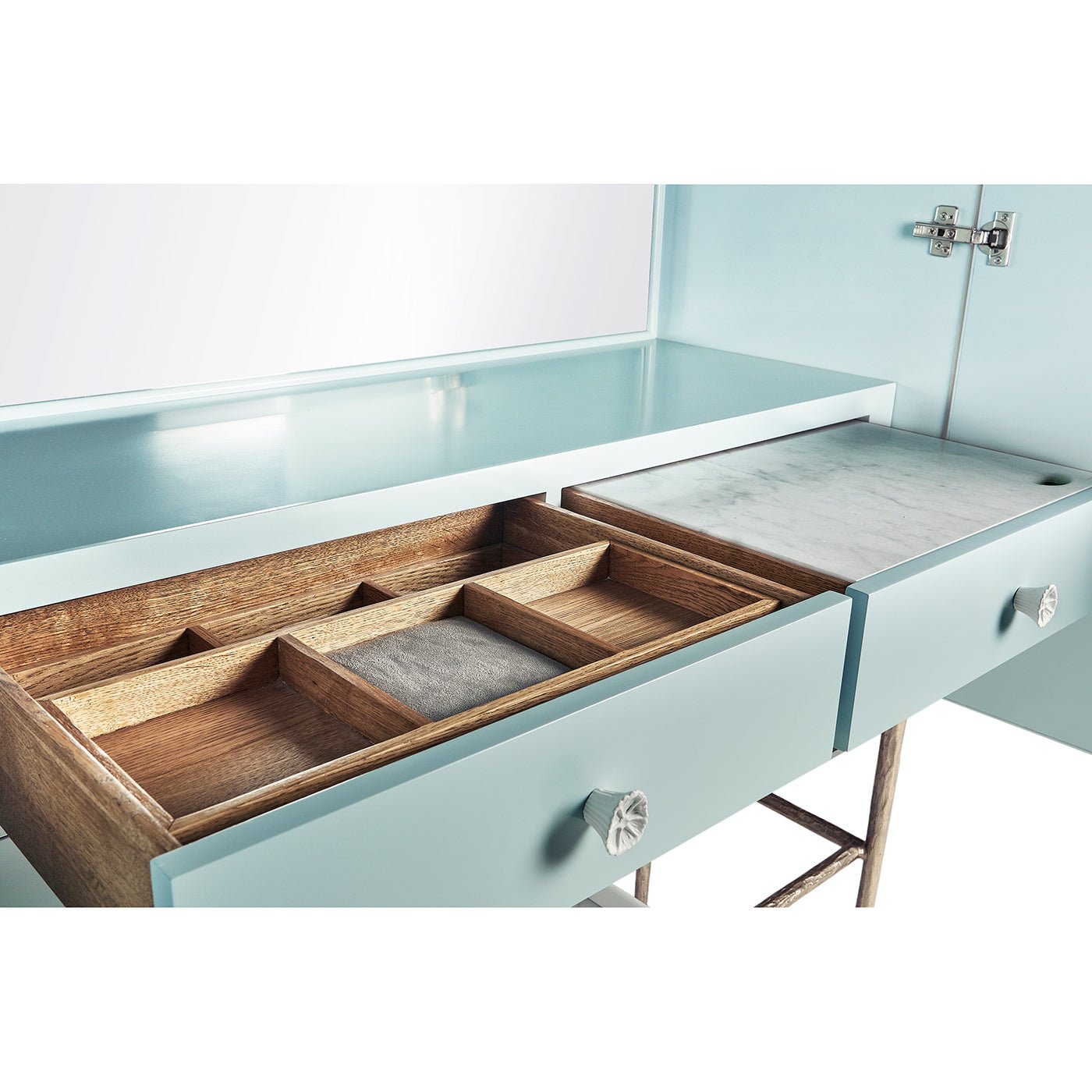 Modern Coastal Bar Cabinet