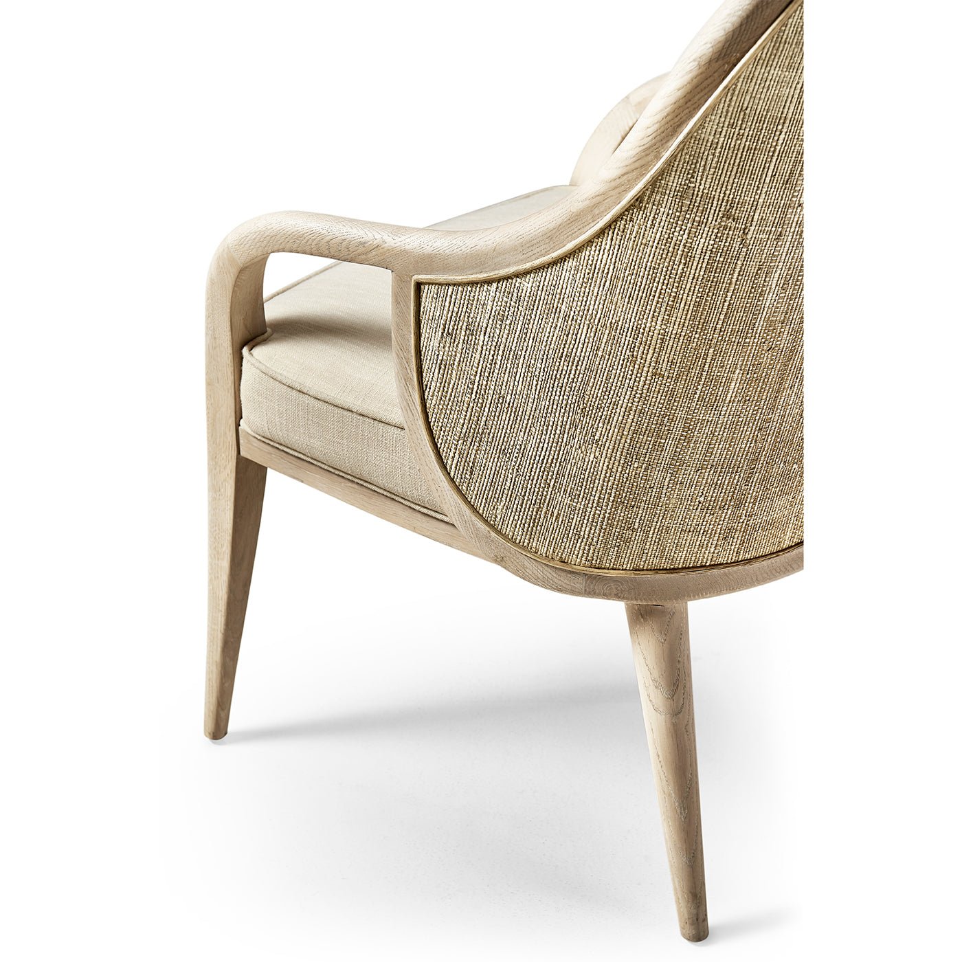 Modern Coastal Upholstered Dining Armchair