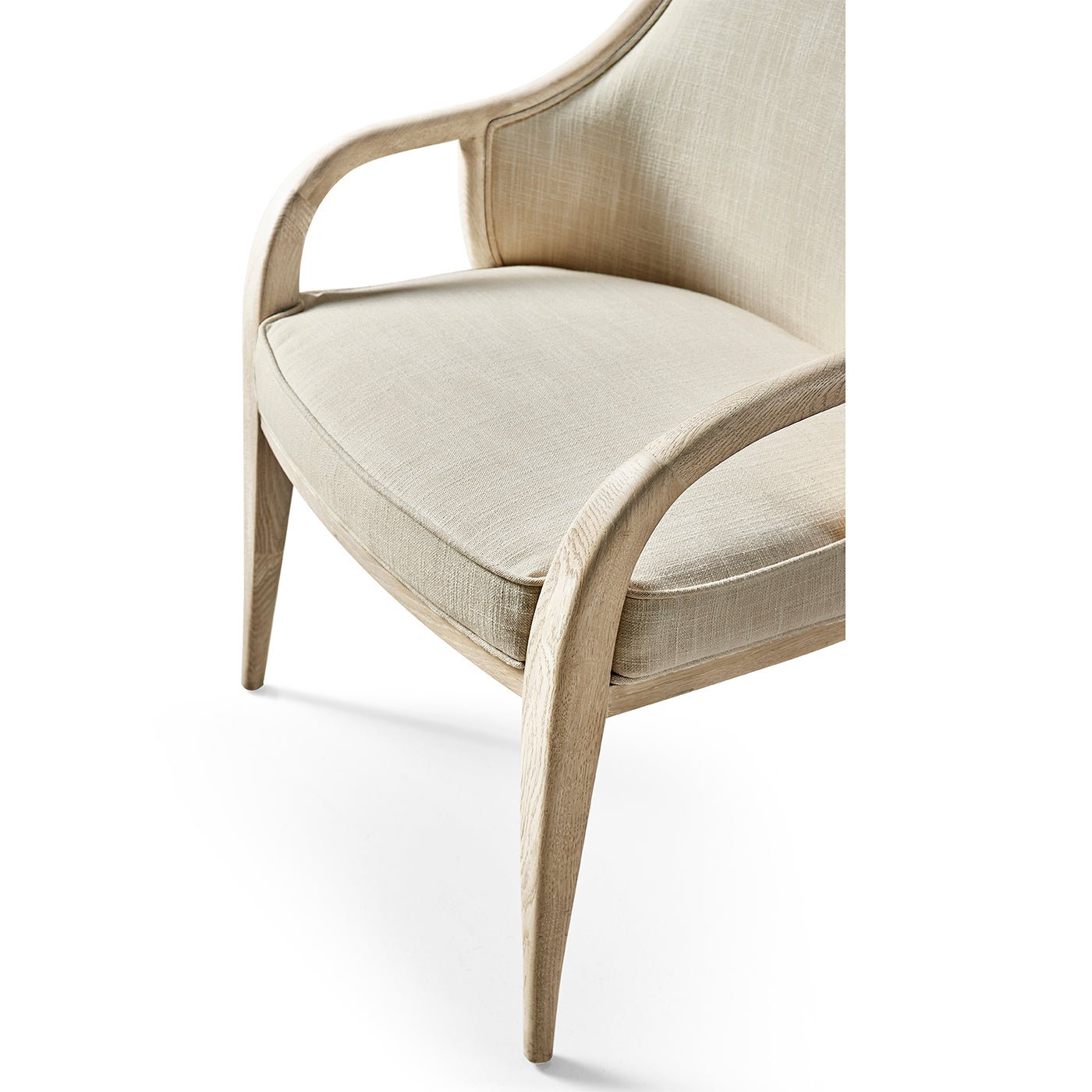 Modern Coastal Upholstered Dining Armchair