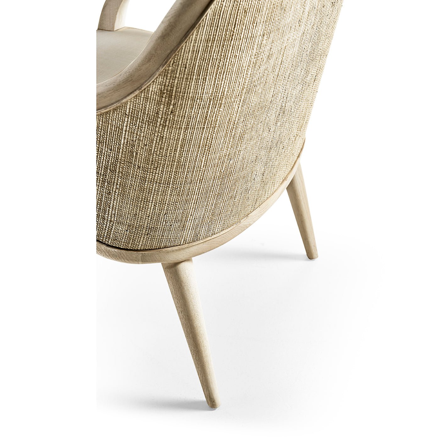 Modern Coastal Upholstered Dining Armchair