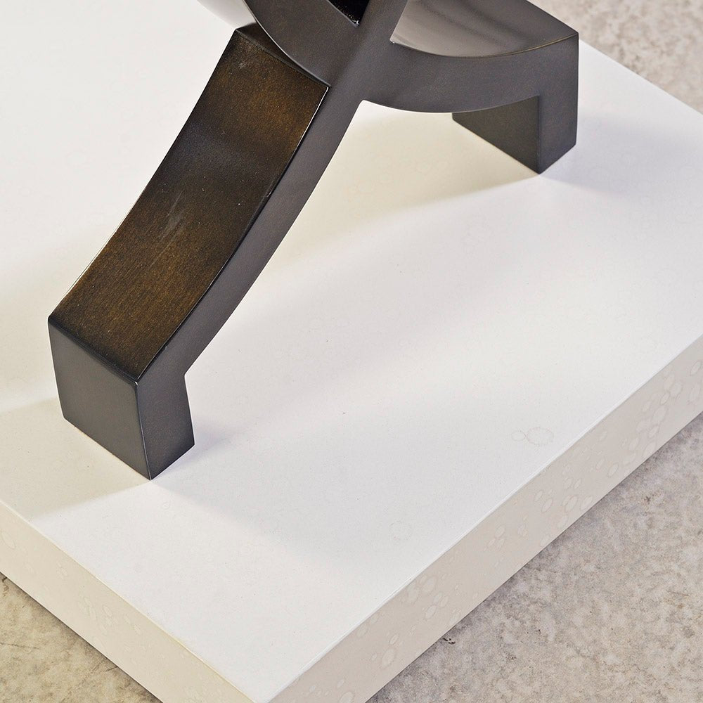 Table console moderne avec plateau en verre