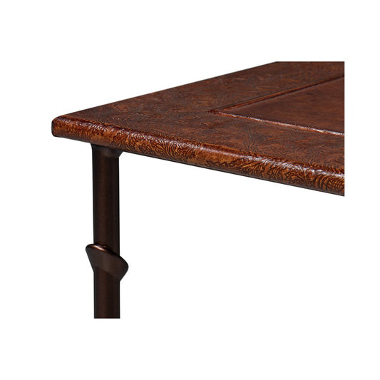 Tables gigognes modernes avec plateau en cuir