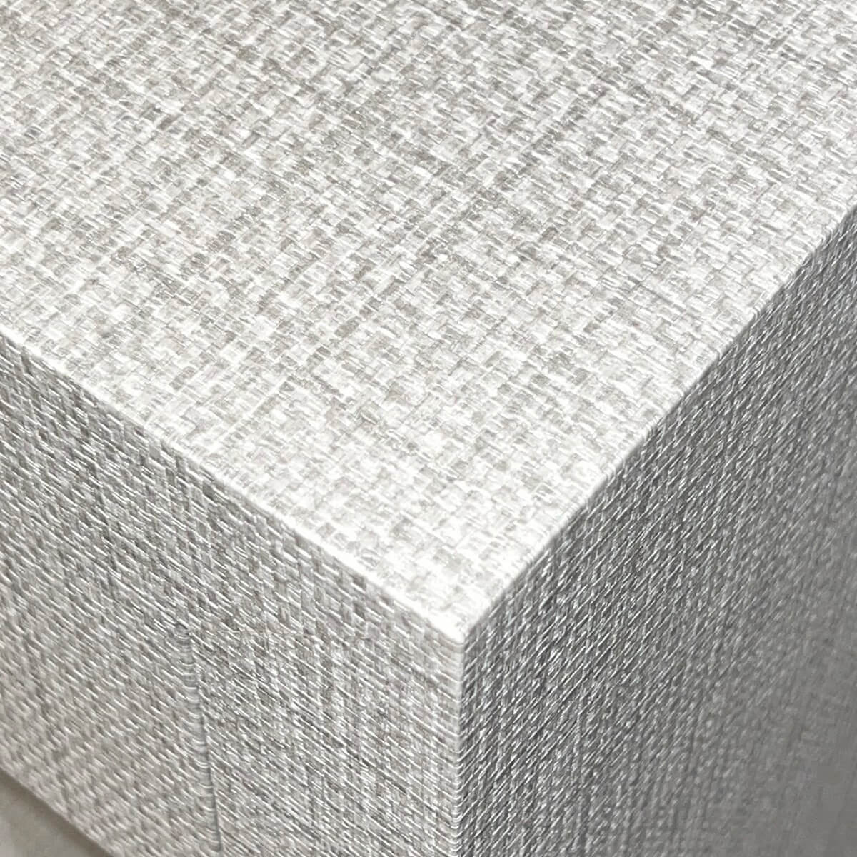 Commode moderne à huit tiroirs en tissu gris clair
